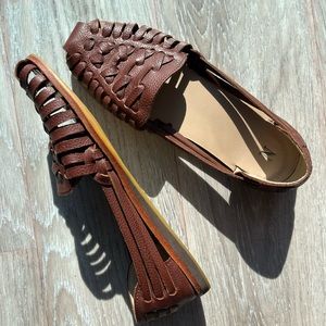 Nisolo Huarache sandal flats.